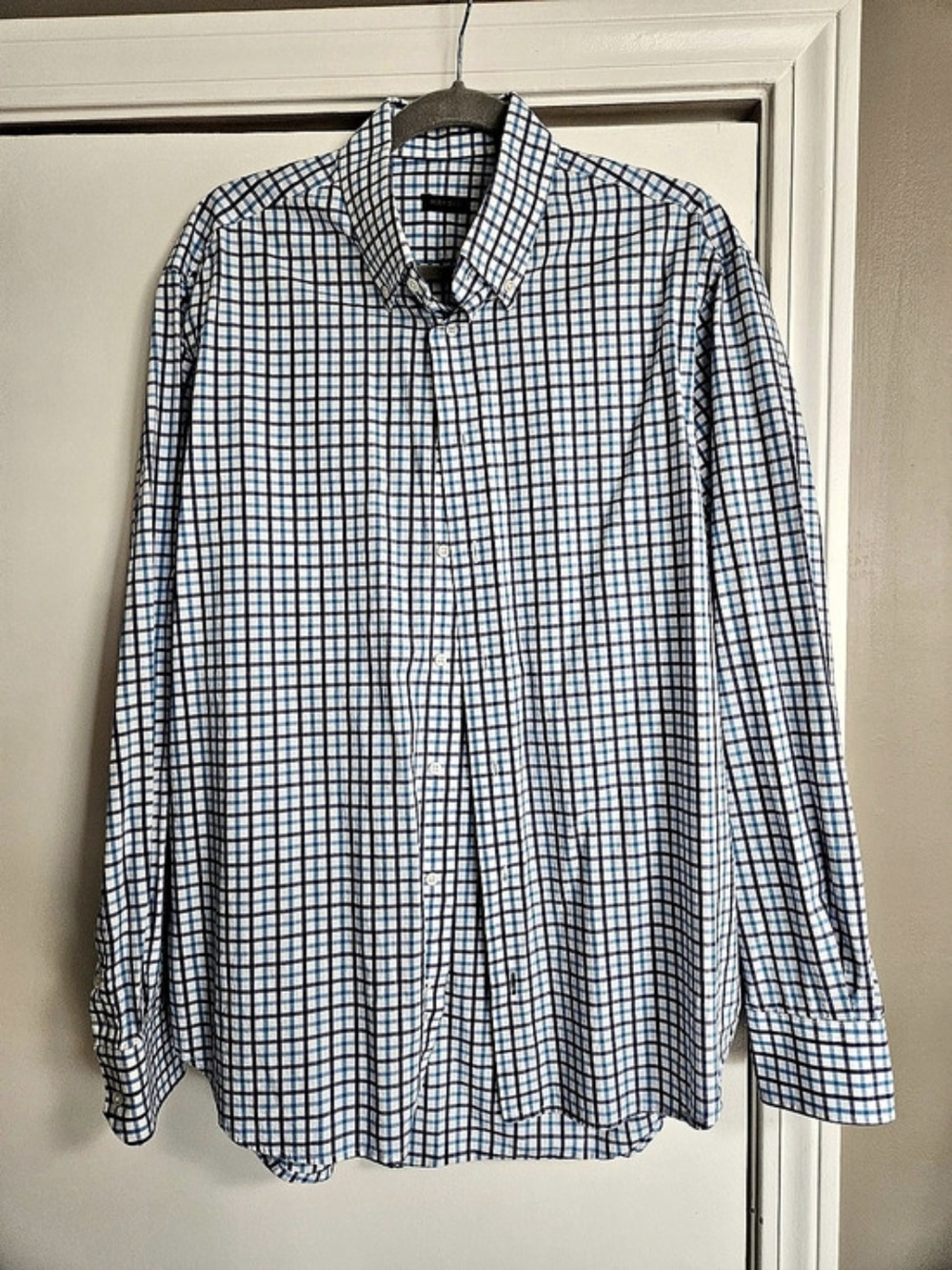 MR. SID Men's Checkered Cotton Shirt Size Large